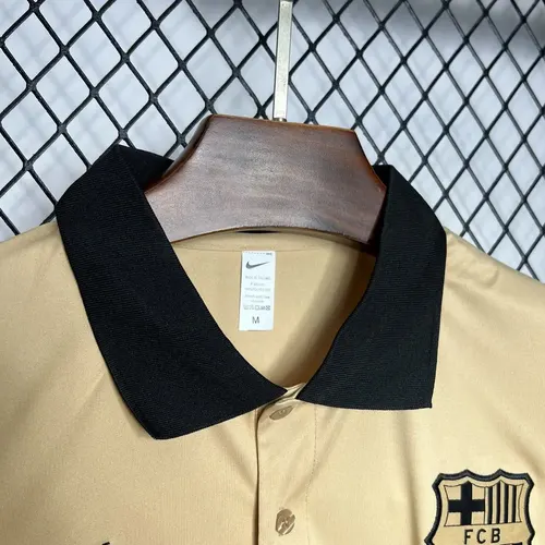 2024/2025 Barcelona Polo Khaki Football Shirt  — view 4