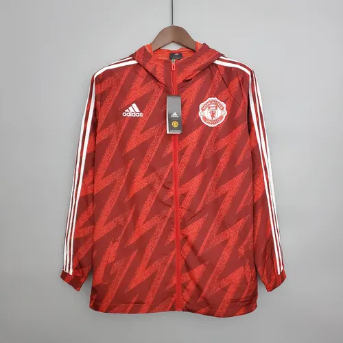 Chaqueta cortavientos del Manchester United 2021/2022 roja — view 1