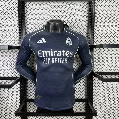 2025/2026 Maillot Extérieur Real Madrid Manches Longues Version Joueur  — view 1