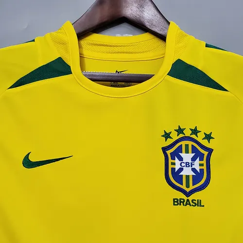 Camiseta de Fútbol Local Retro de Brasil 2002 — view 3