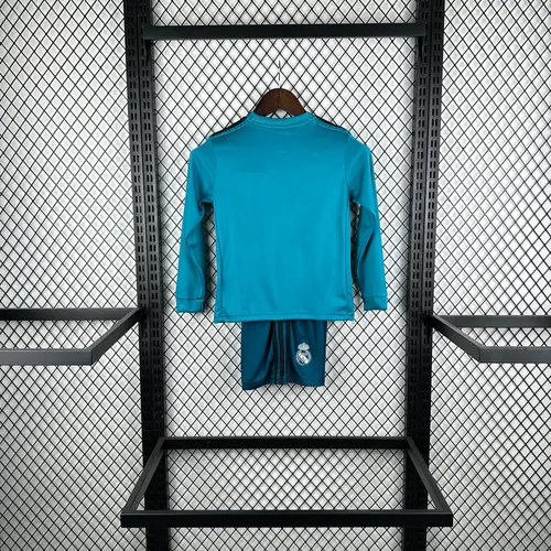 2017/2018 Retro Long Sleeve Real Madrid Third Away Football Shirt  Kids Size — view 2