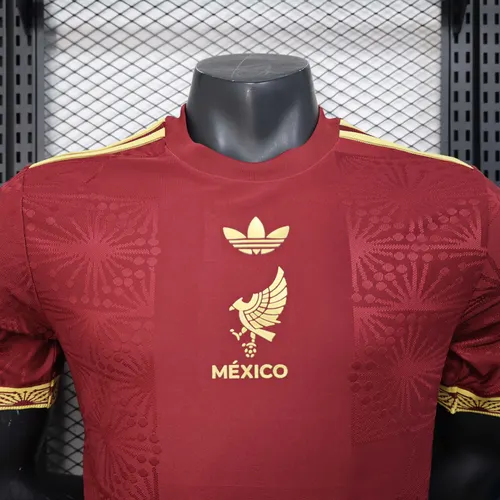 2025 Player Version Mexico National Gold cup Version Red Football Shirt  — view 5