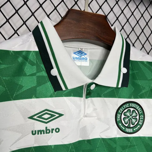 1989/1991 Retro Celtic Heim Fußballtrikot  — view 4