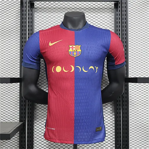 2024/2025 إصدار اللاعب برشلونة كولدبلاي موون ميوزك قميص جودة تايلاندية — view 1