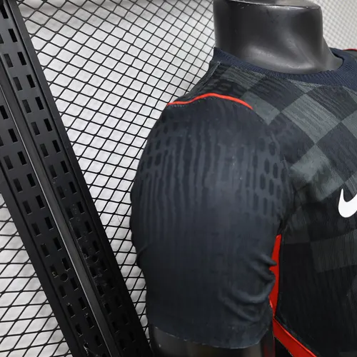 2026 Spielerversion Kroatien Nationalmannschaft Sonderedition Schwarz Fußballtrikot   — view 7
