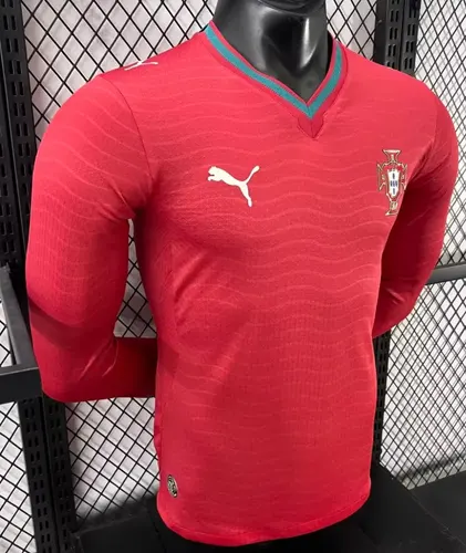قميص البرتغال المنزلي لكرة القدم طويل الأكمام نسخة اللاعب 2026 جودة تايلاندية — view 3