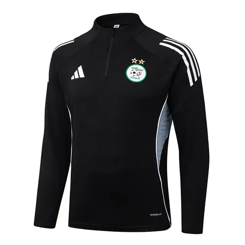 2025/2026 Argelia Selección Nacional Media Cremallera Chándal Entrenamiento Camiseta Negra  Set — view 3