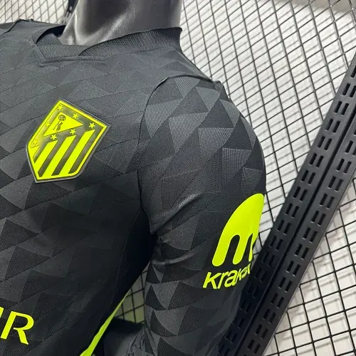 Camisa de Futebol Atlético de Madrid 2026/2027 Fora Manga Longa Versão Jogador   — view 9