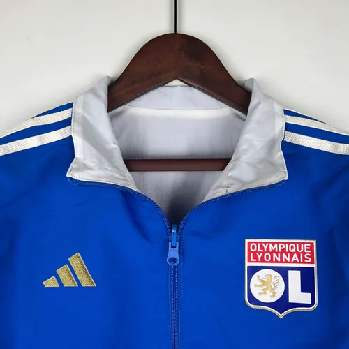 2023/2024 Coupe-Vent Réversible Lyonnais (Bleu-Blanc) Maillot  — view 4