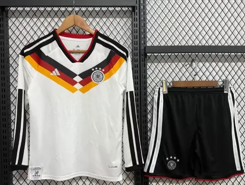 2026 Langarm Deutschland Heim-Fußballtrikot AAA Fan-Qualität Kindergröße — view 1