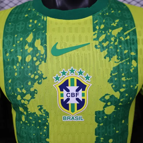 Maillot de football édition spéciale équipe nationale du Brésil version joueur 2026 AAA qualité fan — view 4