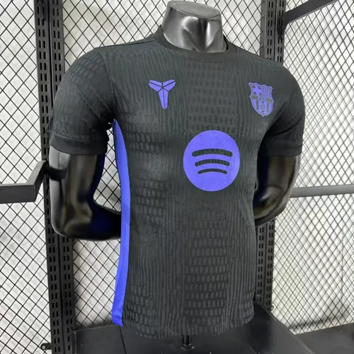 2025/2026 Spielerversion Barcelona Joint Version Schwarz Fußballtrikot  — view 6