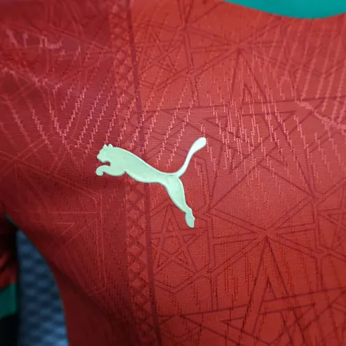 Camisa de Futebol Casa da Seleção Nacional de Marrocos Versão Jogador 2025 AAA qualidade fã — view 4