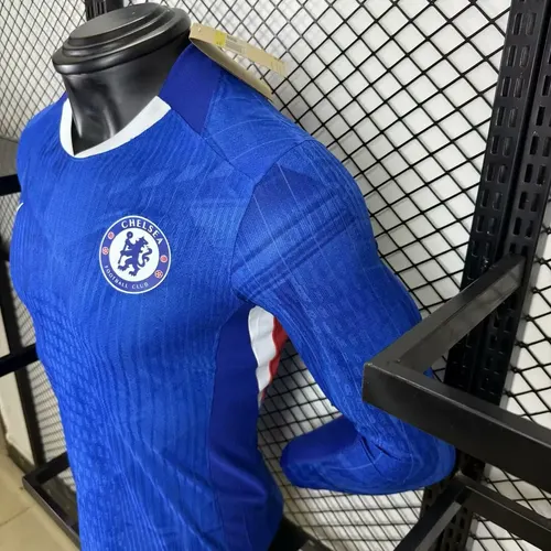2025/2026 Maillot de football domicile Chelsea version joueur manches longues landaise — view 7