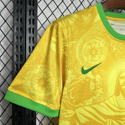 2024-2025 Brasilien Sonderedition Gelb Trikot AAA fan-gradät — view 5