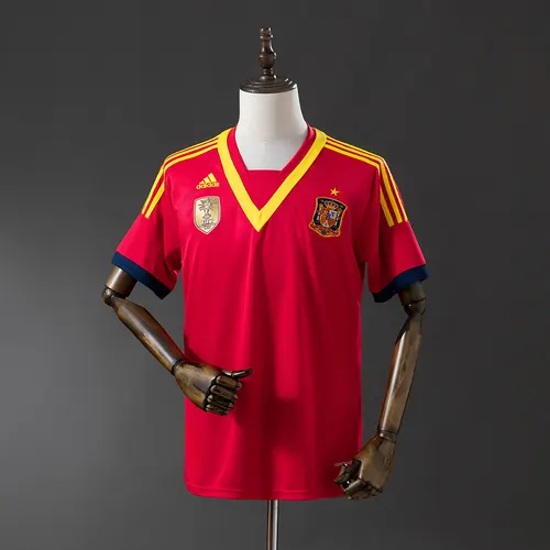2013 Retro Spanien Heim-Fußballtrikot AAA Fan-Qualität — view 1