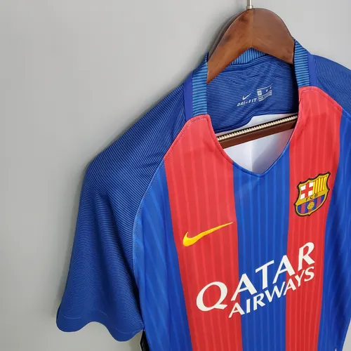 2016/2017 Camisa Retrô Barcelona Futebol Casa  — view 6