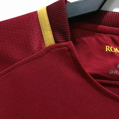 Camisa de Futebol Retro Roma Casa 2017/2018  — view 4