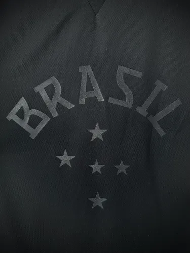 2013-2014 Retro Brasilien Schwarz Fußballtrikot  — view 6