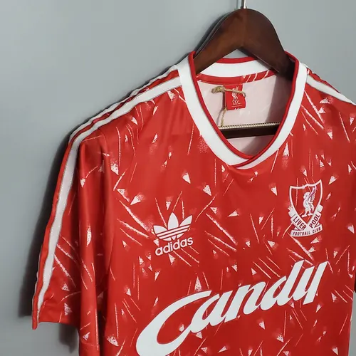 Retro 1989/1991 Liverpool Camisa de Futebol Principal   — view 6