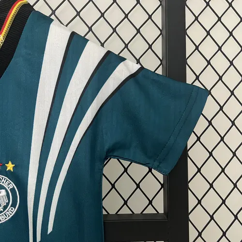 1996 Retro Deutschland Auswärts-Fußballtrikot AAA Fan-Qualität Kindergröße — view 6