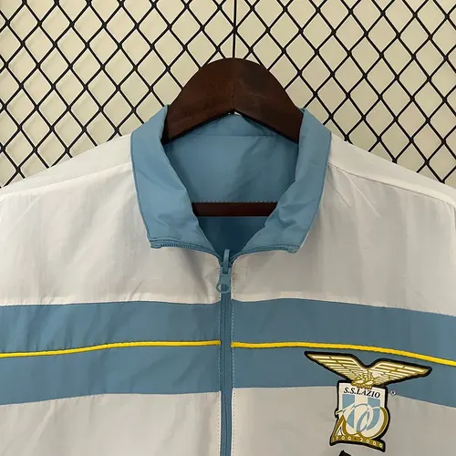 2024-2025 Lazio Cortavientos Reversible Azul-Blanco Camiseta de Fútbol  — view 4