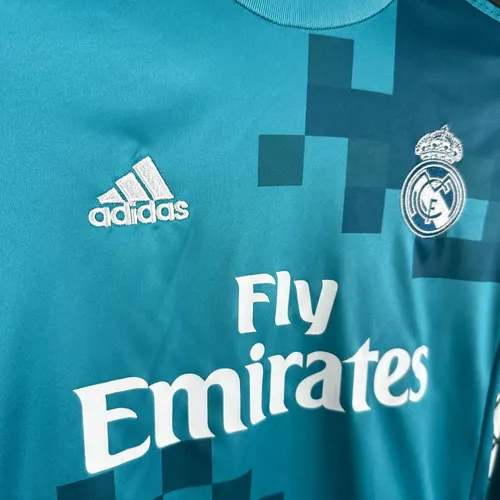 2017/2018 Retro Long Sleeve Real Madrid Third Away Football Shirt  Kids Size — view 3