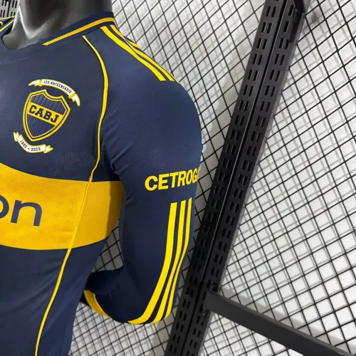 2025/2026 Long Sleeves Player Version Boca Juniors Home Football Jersey  — view 9