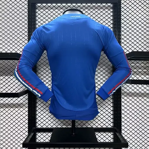 2024-2025 Player Version Italy Home Long Sleeve Football Shirt  — view 2