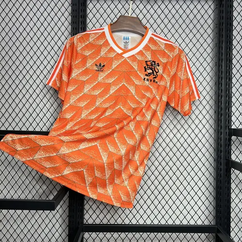 Camisa de Futebol Retro 1988 Holanda Casa   — view 3