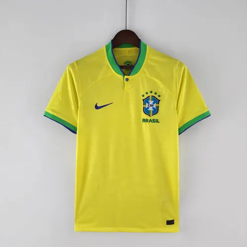 2022 WM Brasilien Heim-Fußballtrikot — view 1
