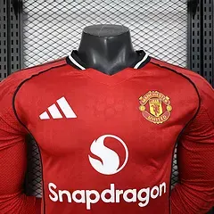 2025/2026 Langarm Spielerversion Manchester United Heimfußballtrikot  — view 3