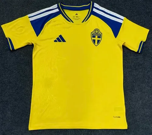 2026 Maillot Domicile Suède Football 