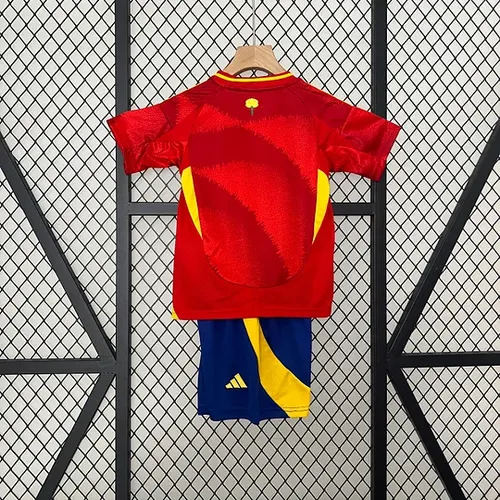 2024 España Camiseta de Fútbol Local AAA Grado Aficionado Talla Infantil — view 2