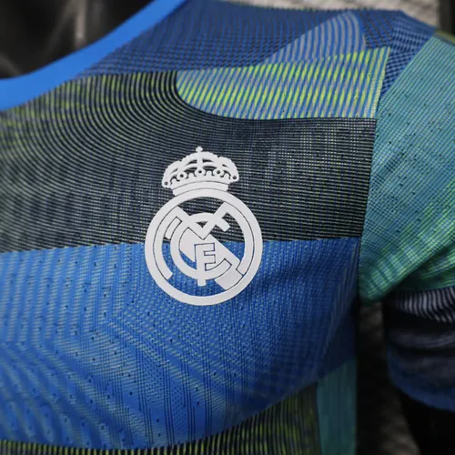 2025/2026 Version Joueur Real Madrid Avant-match Tenue d'Entraînement 01 Maillot de Football  — view 5