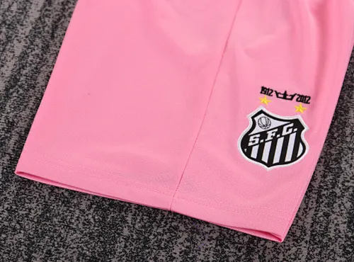 2012/2013 Manches Longues Retro Santos Maillot Rose Football   Taille Enfant — view 10