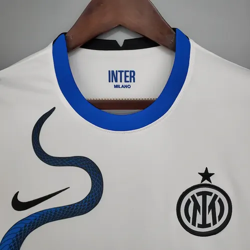 Internazionale Mailand Fußballtrikot Weiß 2021/2022 AAA fan-gradät Auswärts — view 3