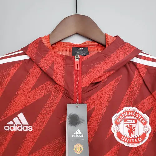 Chaqueta cortavientos del Manchester United 2021/2022 roja — view 3