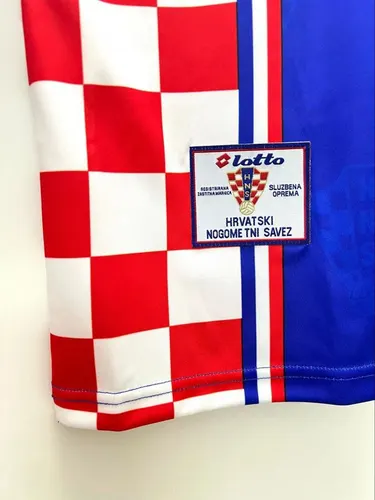 Camisa de Futebol Visitante Seleção Croácia Retrô 1998  — view 7