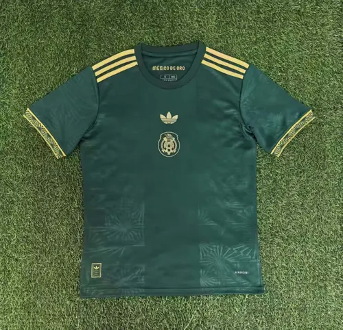 2025 Mexiko National Gold Cup Version grünes Fußballtrikot AAA Fan-Qualität — view 8