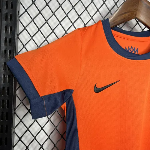 2024-2025 Niederlande Heim Fußballtrikot AAA fan-gradät Kindergröße — view 5