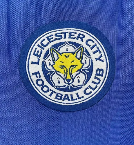 Camisa de Futebol Retro Leicester City Casa 2015-2016  — view 5