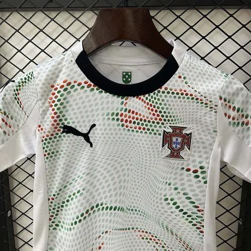 Camisa de Futebol Fora Portugal 2025 AAA qualidade fã Tamanho Infantil — view 5