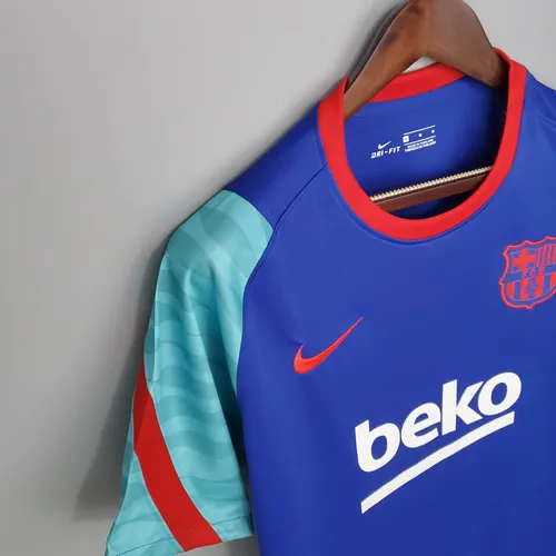 قميص تدريب برشلونة الأزرق والأخضر 2021/2022 — view 6