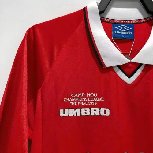 1999/2000 Retro Manchester United Heim Fußballtrikot AAA fan-gradät — view 3