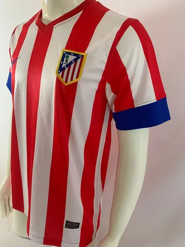 2012-2013 Retro Atletico Madrid Home Soccer Jersey  — view 4