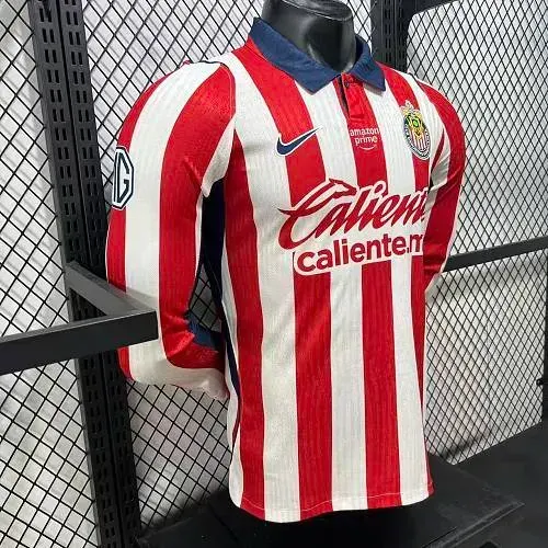 2026/2027 Camisa de Futebol Chivas Home Versão Jogador Manga Longa   — view 3