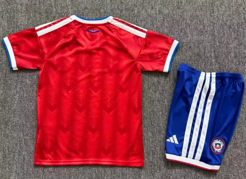 2025/2026 Chile Heim Fußballtrikot AAA fan-gradät Kindergröße — view 2