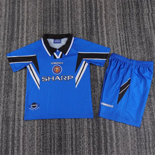 1996/1998 Retro Manchester United Drittes Auswärts Fußballtrikot AAA fan-gradät Kindergröße — view 1