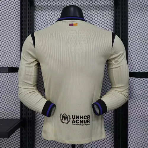 2025/2026 Manga Larga Versión Jugador Camiseta de Fútbol Visitante del Barcelona  — view 2